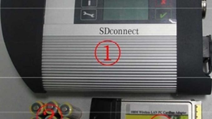 How to Installing Batteries for Benz MB Star SDconnect C4 ?