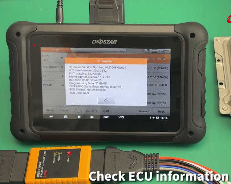 How to Read and Write VW IAW 9GV ECM with OBDSTAR DC706 on Bench