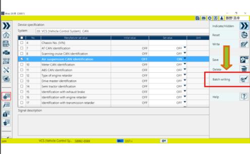 How to Read and Write Values to HINO Truck using HINO DX3