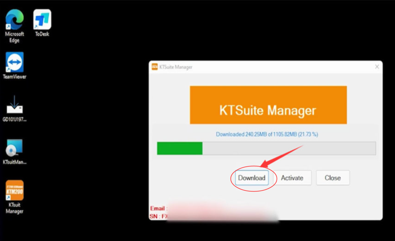 How to Register and Activate New KT200 KTsuit Software