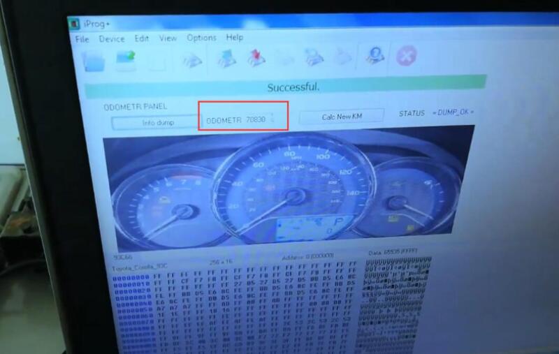 How to do odometer correction for Toyota by Iprog+ Programmer