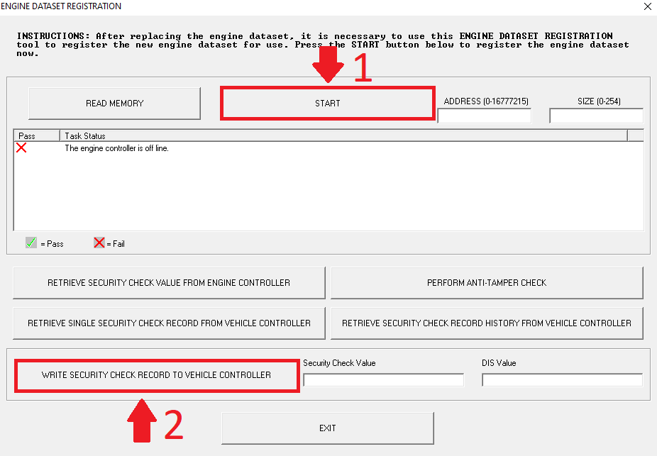 How to perfrom a Dataset Registration on a CNH machine