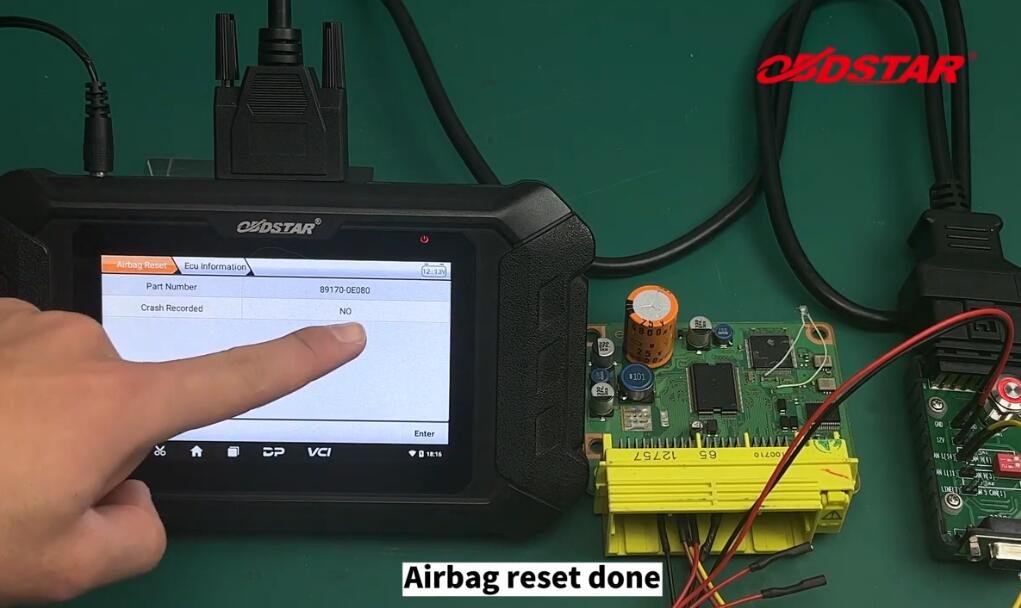 How to use OBDSTAR P50 Airbag Reset Tool on bench