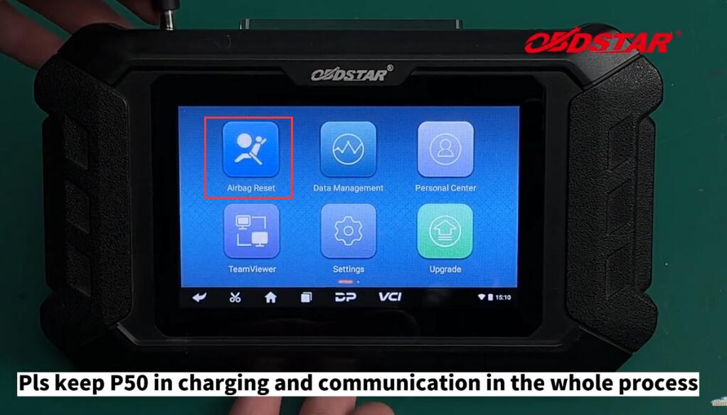 How to use OBDSTAR P50 Airbag Reset Tool on bench