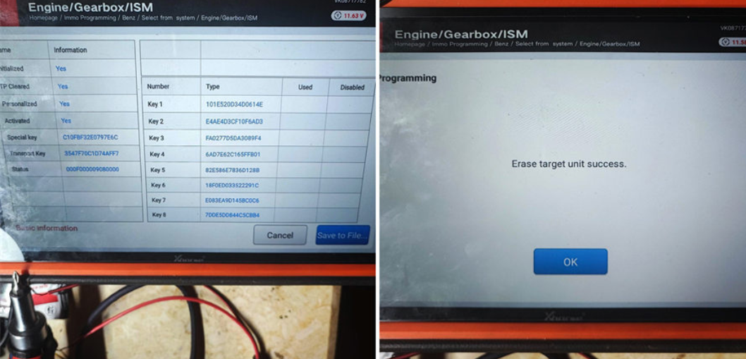 Xhorse VVDI Key Tool Plus can read BMW ISN on bench