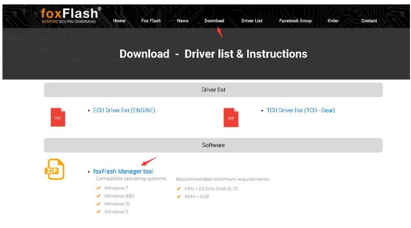 install foxflash ecu software 1