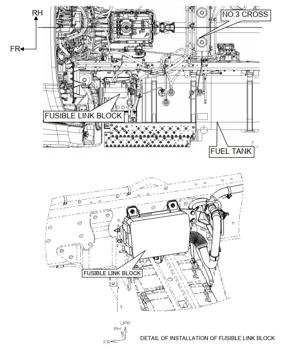 HINO L-Series Truck Fuse Block Relay Panel and Fusible Link Block (5)
