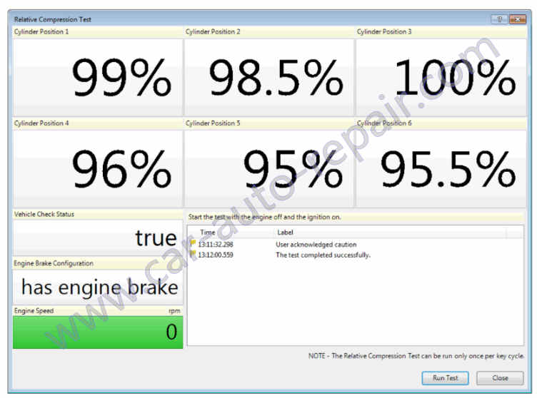 How to Perform Relative Cylinder Compression Test for Detroit GHG17 Engine (5)