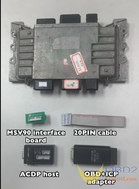 Yanhua Mini ACDP Module27 Read MSV90 DME ISN on Bench