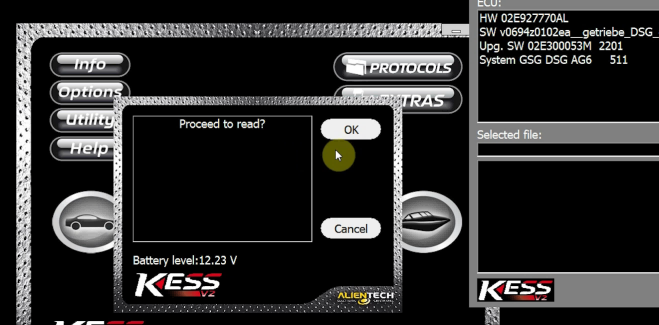 How to read DQ250 by Kess V2 with GODIAG GT107