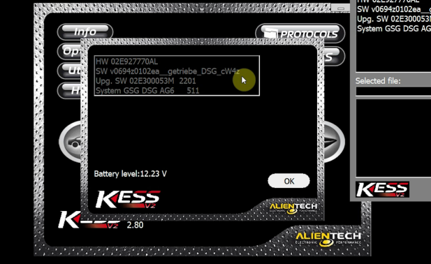 How to read DQ250 by Kess V2 with GODIAG GT107