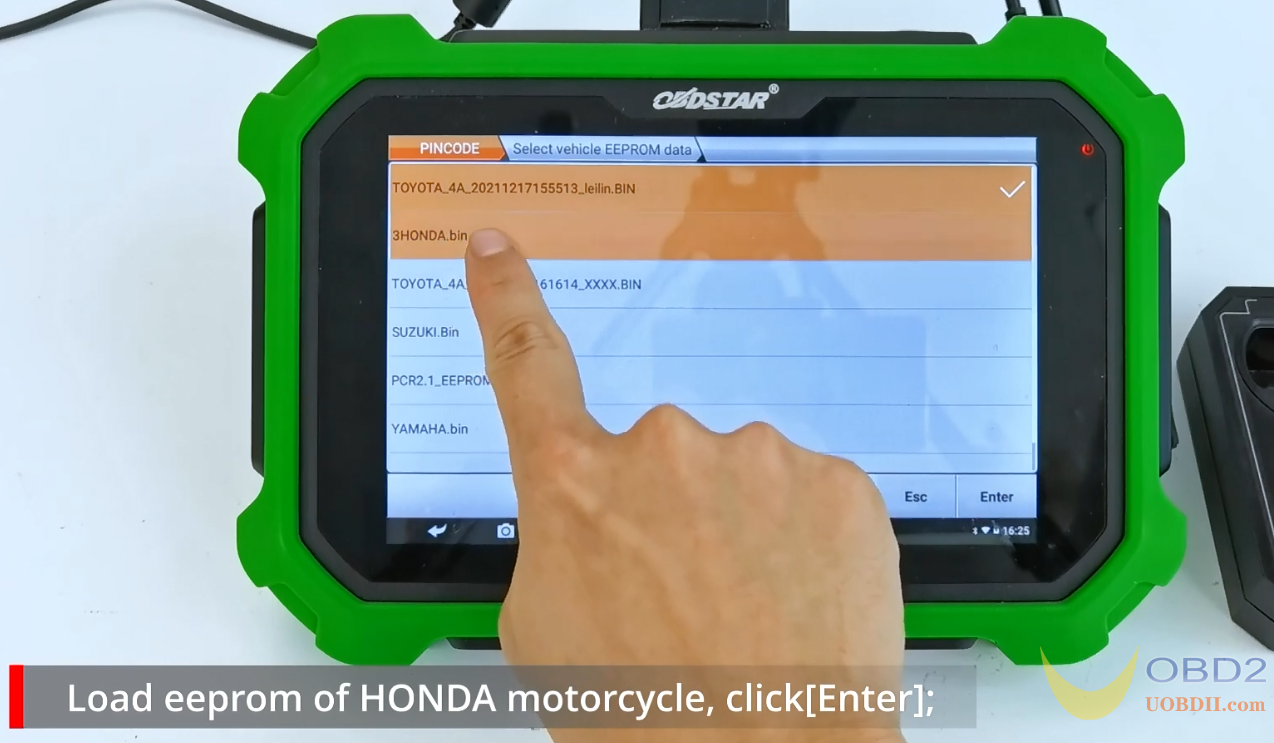 Honda Motorcycle 3-button Proximity 9-Digit Pincode Calculating by Key Master DP Plus