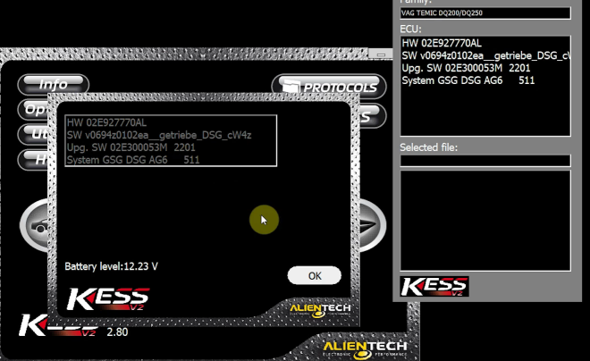 How to read DQ250 by Kess V2 with GODIAG GT107