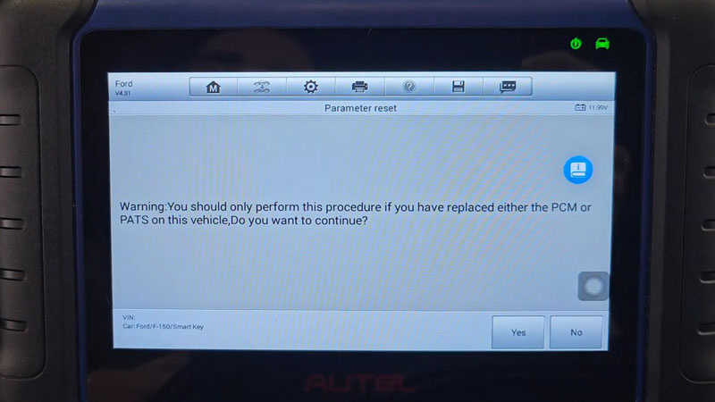 Autel IM508S – PCM Parameter Reset and Programming All Lost Keys for 2018 Ford F150