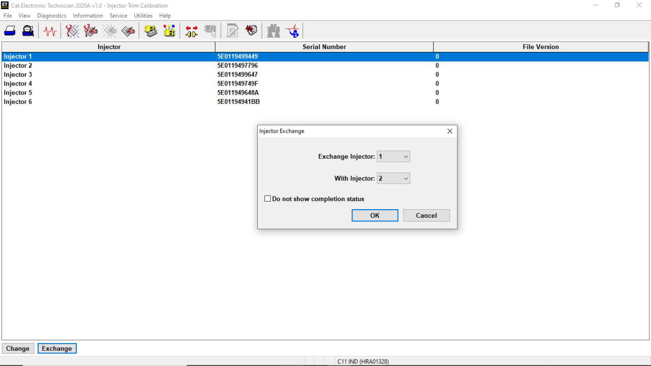 CAT Injector Trim Calibration with Caterpillar ET Software