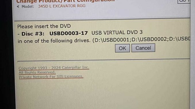 Caterpillar SIS 2022 CAT SIS Install Disc Problem