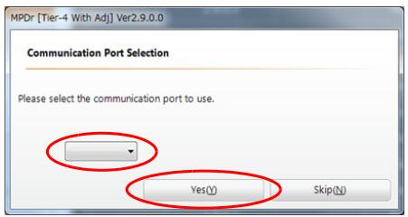 Configuring the Communication Port for Hitachi MPDr Software