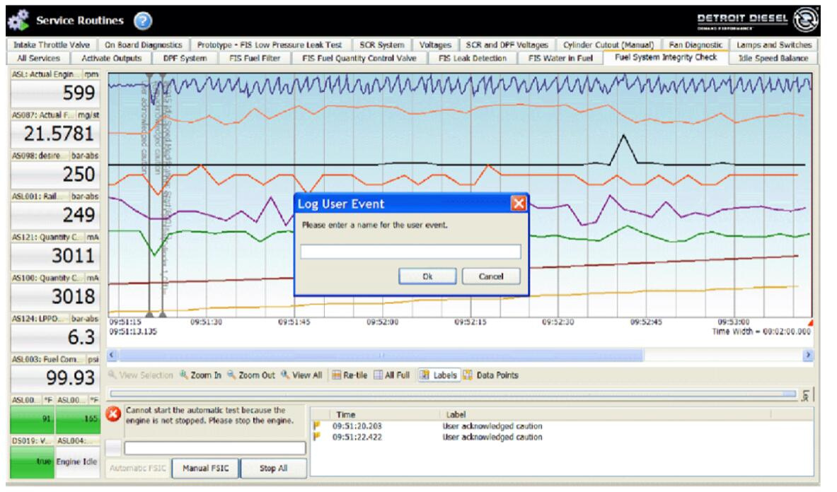 Detroit Diesel GHG17 Low Pressure Fuel System – Measuring Fuel Pressure with Fuel System Integrity Check