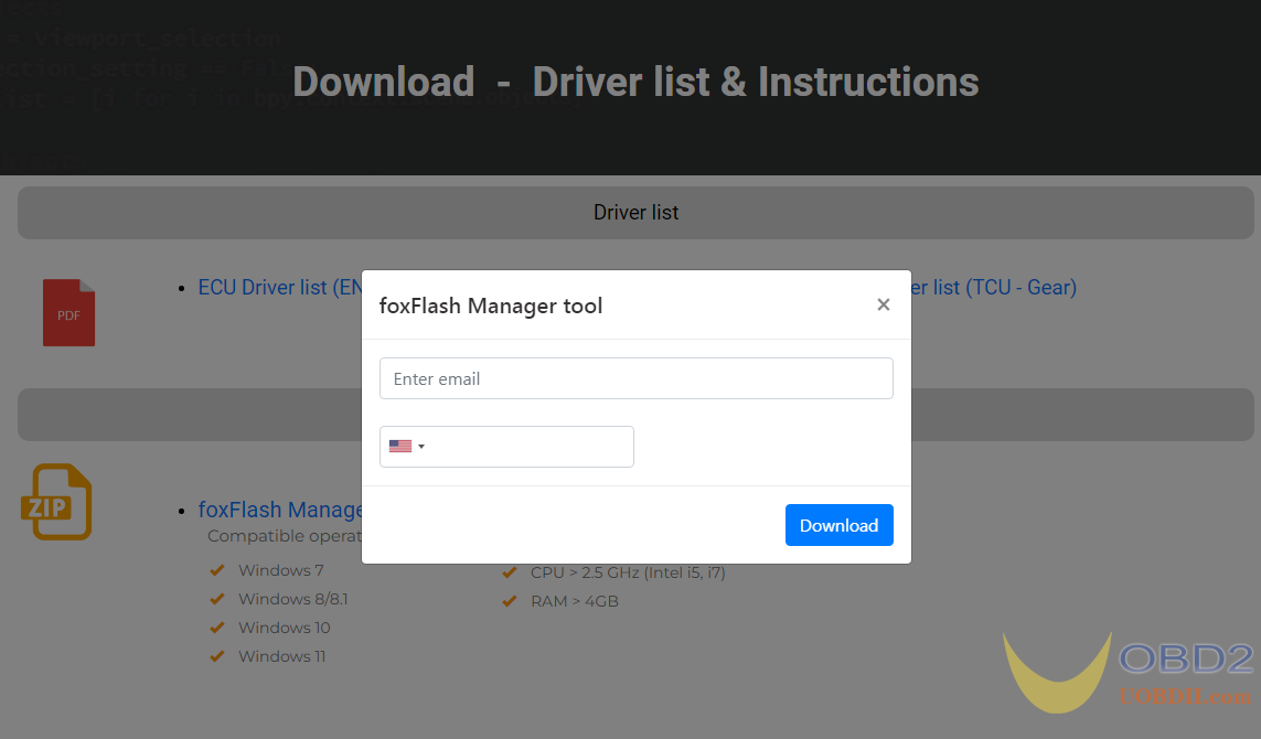 FoxFlash Software Download and Installation