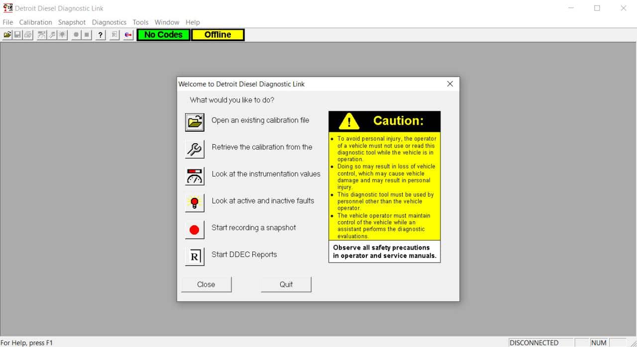 How to Connecting the DETROIT Engines using Detroit Diesel Diagnostic Link (DDDL)