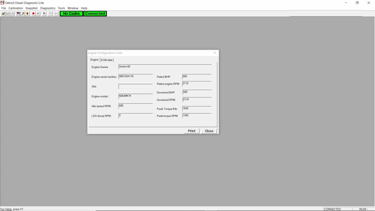 How to Connecting the DETROIT Engines using Detroit Diesel Diagnostic Link (DDDL)