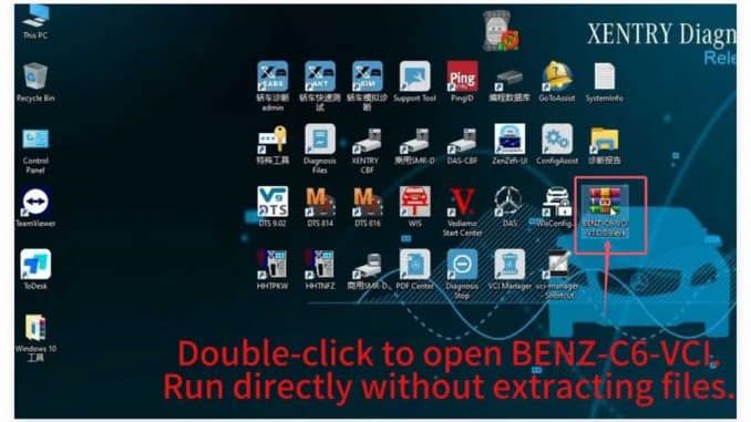 How to Installing BENZ C6 Xentry Diagnosis VCI Driver