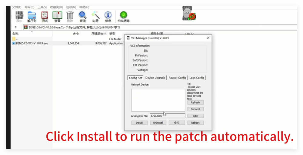 How to Installing BENZ C6 Xentry Diagnosis VCI Driver