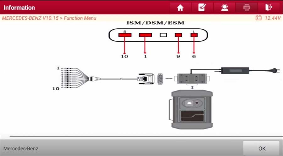 Launch X431 Virgin (Erase) Mercedes-Benz ECU/TCU Feedback