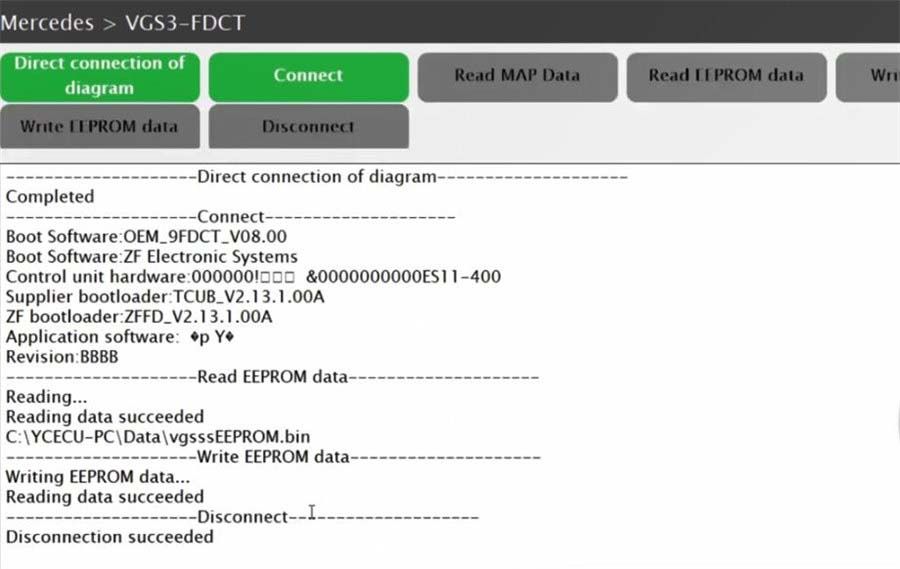 Launch X431 Virgin (Erase) Mercedes-Benz ECU/TCU Feedback