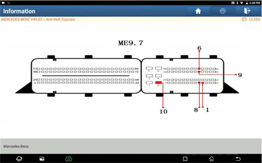 Launch X431 Virgin (Erase) Mercedes-Benz ECU/TCU Feedback