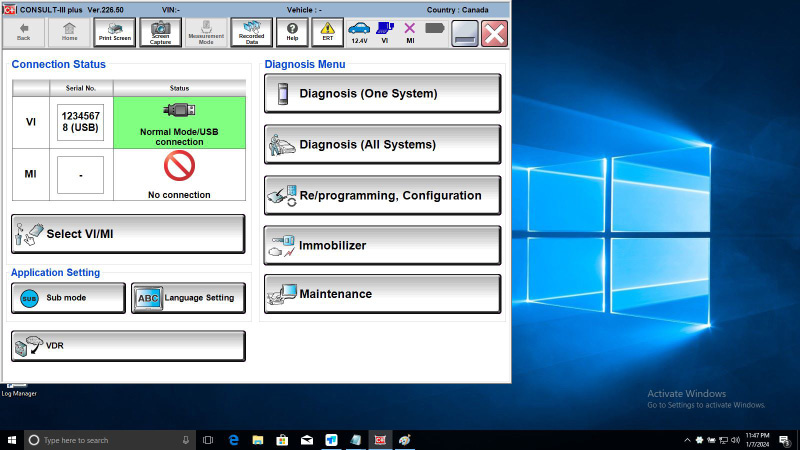 Nissan Consult III Plus V226.50 Diagnostic Software and Driver Download