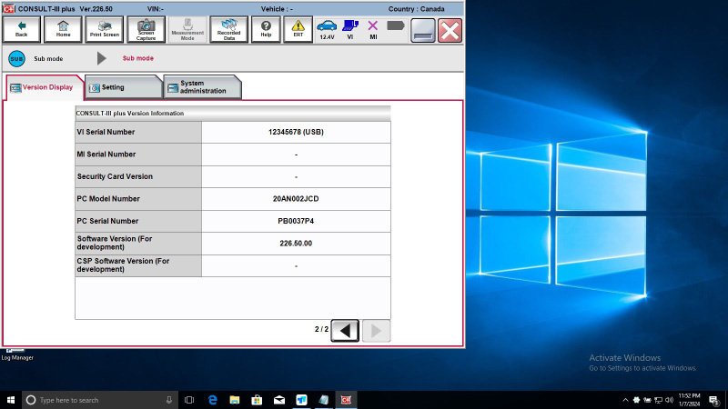 Nissan Consult III Plus V226.50 Diagnostic Software and Driver Download