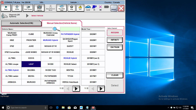 Nissan Consult III Plus V226.50 Diagnostic Software and Driver Download