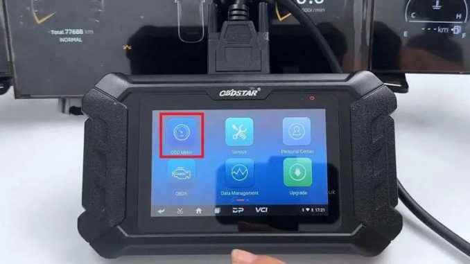 OBDSTAR ODO Master recalibrate CHANGAN UNI-V cluster mileage