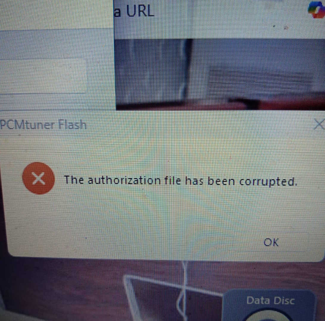 PCMtuner Authorisation File has Been Corrupted