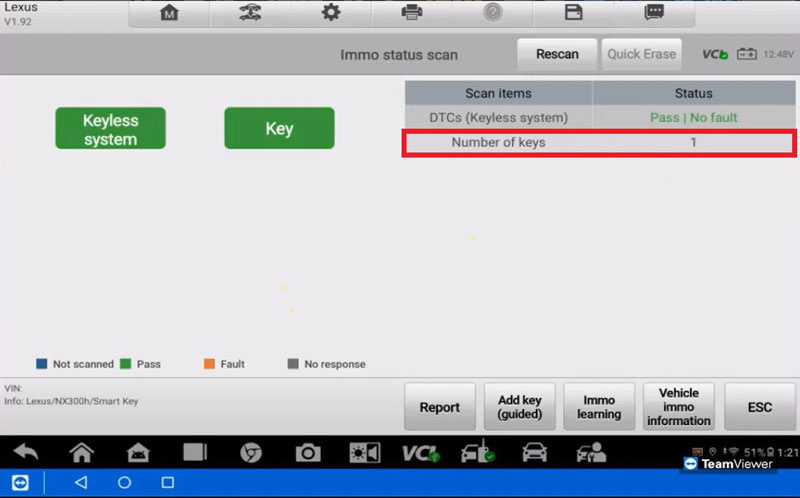 Programming All Keys Lost on a 2015 Lexus NX300H Using the Autel IM608 PRO2