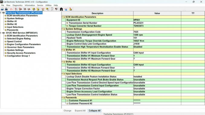 Software Configuration Guide: Crushing Transmission TH55