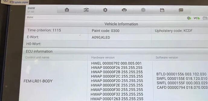 Solution for Autel IM608 BMW FEM/BDC SWFL “Version Not Supported” Error