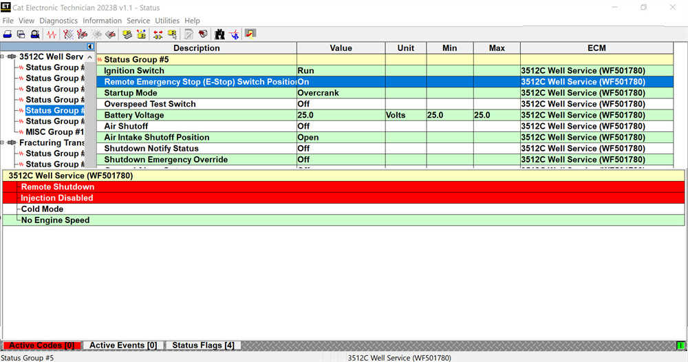 Troubleshooting SPN 970 – FMI 2 (Remote Emergency Stop Fault, Intermittent, or Malfunctioning)