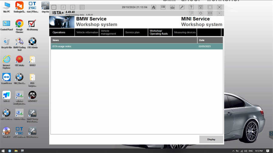BMW ICOM Updated the new software to 2024.10