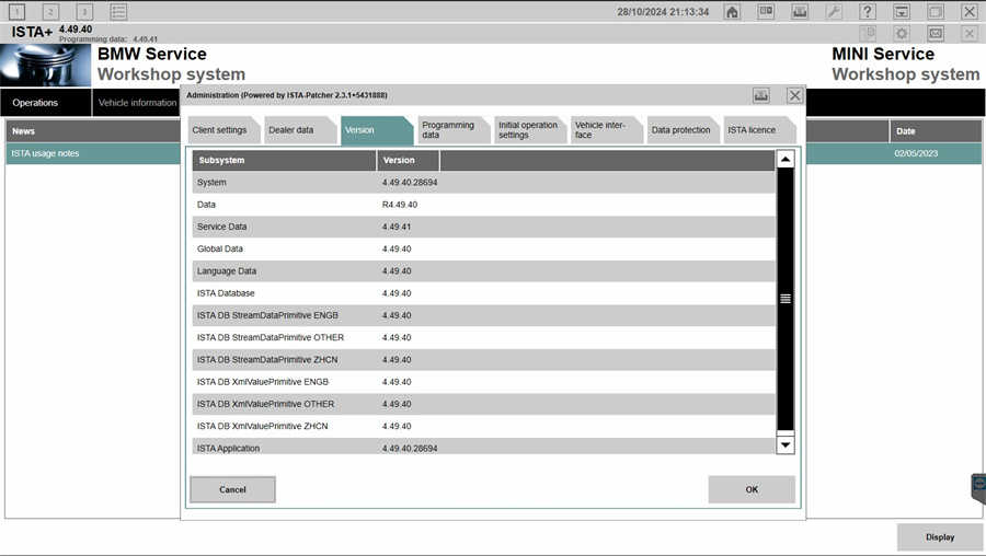 BMW ICOM Updated the new software to 2024.10