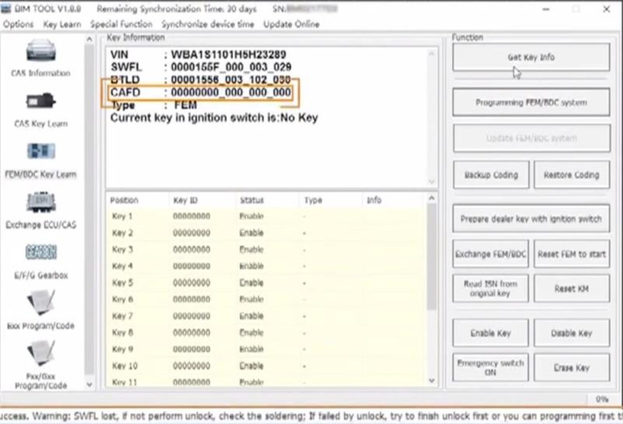 How to solve BMW FEM/BDC OBD Programming Coding Loss by Xhorse BIMTool Pro