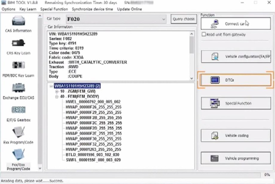 How to solve BMW FEM/BDC OBD Programming Coding Loss by Xhorse BIMTool Pro