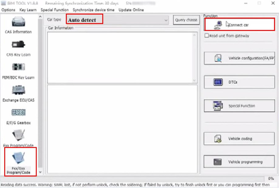 How to solve BMW FEM/BDC OBD Programming Coding Loss by Xhorse BIMTool Pro