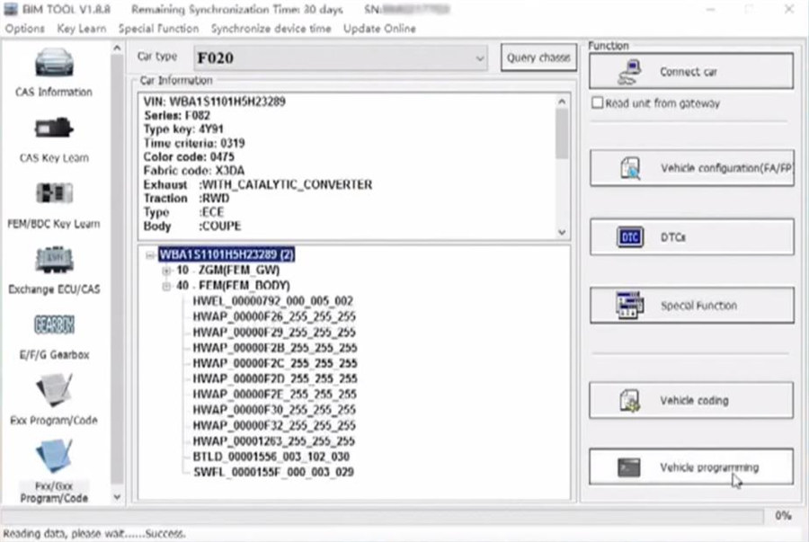 How to solve BMW FEM/BDC OBD Programming Coding Loss by Xhorse BIMTool Pro