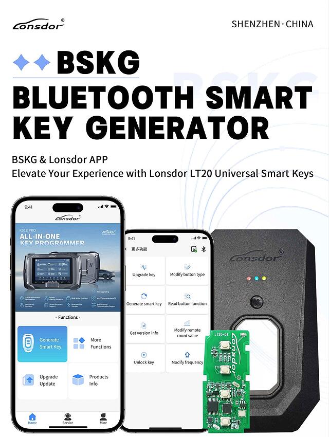 Lonsdor LT20 PCB Sale: Buy 4 Pcs Get a Free Bluetooth Smart Key Generator