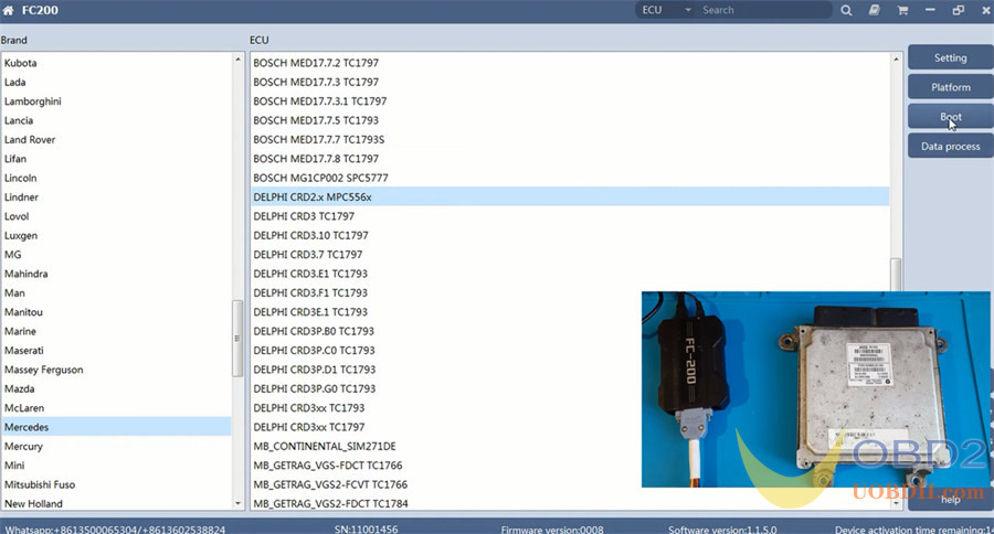 How to Read/Write Delphi ECU DCM3.5 by CG FC-200