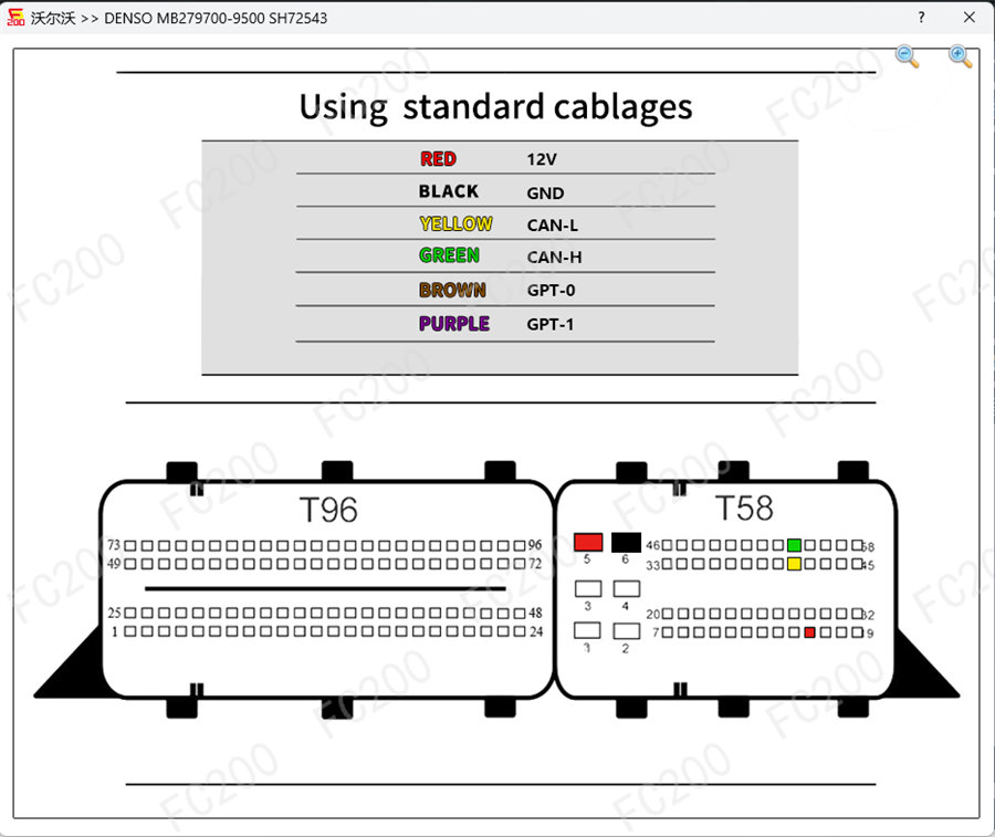 CG FC-200 Tutorials: Read and Write Volvo Denso MB279700-9500 ECU