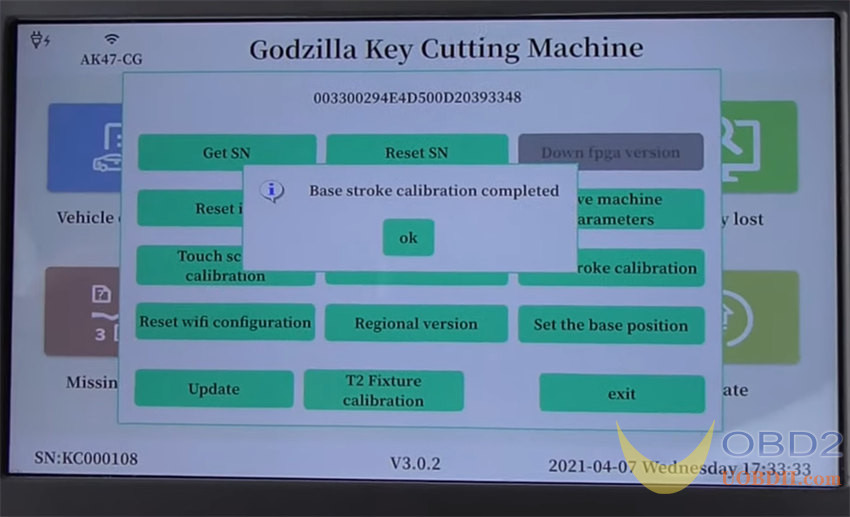 How to Update and Calibrate CG007 Godzilla Key Cutting Machine