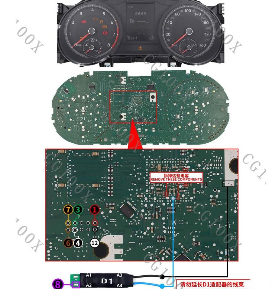 CG100X V1.4.1.1 Update: Added VW MQB RH850 R7F7014xx Mileage Correction